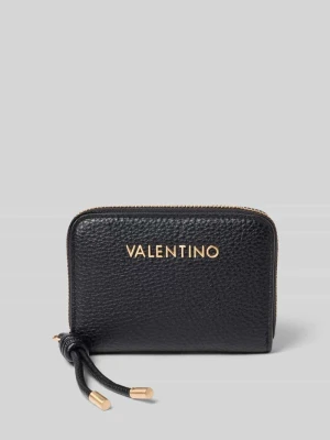 Portfel z detal z logo model 'SAPHIRA' VALENTINO BAGS Czarny