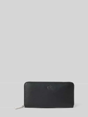 Portfel z detalem z logo CK Calvin Klein