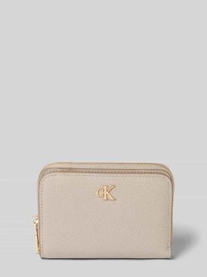Portfel z detalem z logo CK Calvin Klein