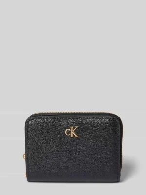 Portfel z detalem z logo CK Calvin Klein