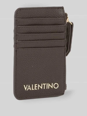 Portfel z materiał skóropodobny model 'BRIXTON' VALENTINO BAGS Ciemnobrązowy
