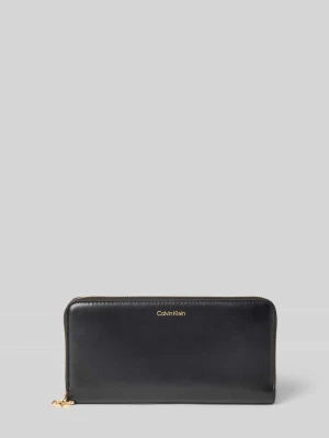 Portfel z nadrukiem z logo model ‘Aroun’ CK Calvin Klein