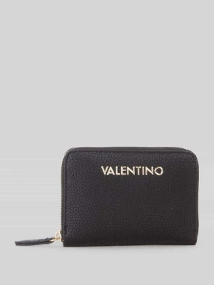 Portfel z napisem z logo VALENTINO BAGS Czarny