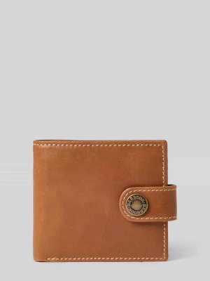 Portfel z naturalnej skóry Barbour Koniakowy