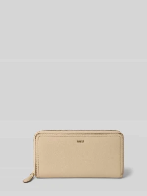 Portfel z naturalnej skóry bydlęcej model ‘LENAH ZIPAROUND’ Boss