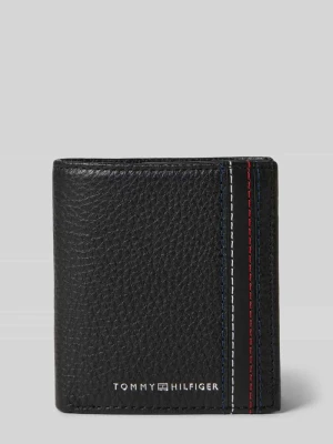 Portfel z naturalnej skóry bydlęcej Tommy Hilfiger Czarny