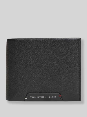 Portfel z naturalnej skóry Tommy Hilfiger czarny
