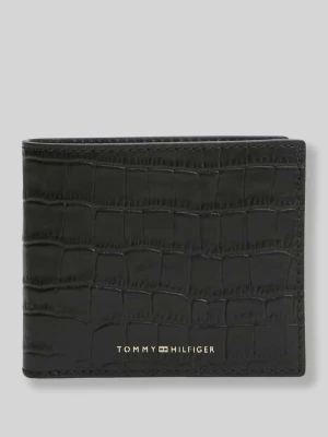 Portfel z naturalnej skóry Tommy Hilfiger czarny