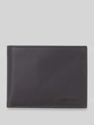 Portfel ze skóry bydlęcej nappa z przegródką na monety VALENTINO BAGS Czarny