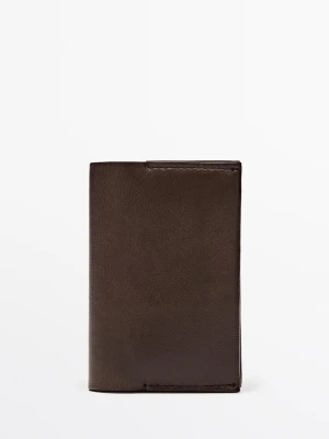 Portfel Ze Skóry Nappa - Brązowy - - Massimo Dutti - Female