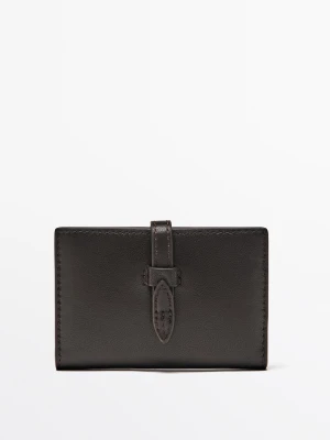Portfel Ze Skóry Nappa - Brązowy - Massimo Dutti - Female