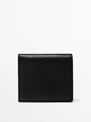 Portfel Ze Skóry Nappa - Czarny - Massimo Dutti - Male