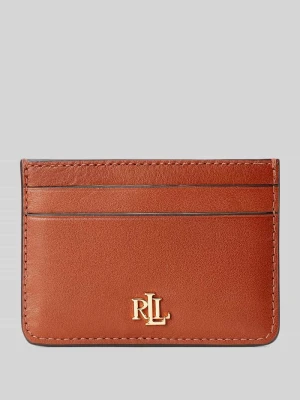 Portfel ze skóry naturalnej z 4 kieszeniami na karty Lauren Ralph Lauren