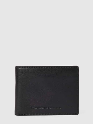 Portfel ze skóry naturalnej z fakturowanym wzorem Porsche Design Czarny