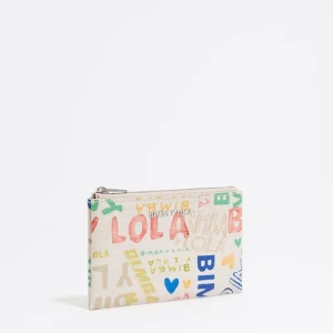 Portmonetka BIMBA logo kość słoniowa BIMBA Y LOLA BIMBA LOGOS IVORY