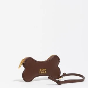 Portmonetka charms kość skóra mocha BIMBA Y LOLA