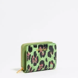 Portmonetka Leopard zielona BIMBA Y LOLA