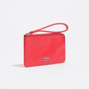 Portmonetka mała skóra jaskrawa czerwień BIMBA Y LOLA