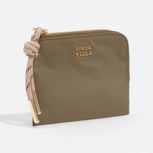 Portmonetka nylon oliwkowa BIMBA Y LOLA OLIVE