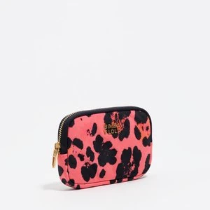 Portmonetka nylon Leopard neonowy róż BIMBA Y LOLA