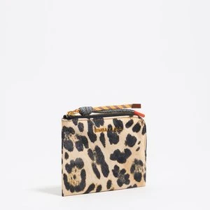 Portmonetka skóra print Leopard naturalna BIMBA Y LOLA