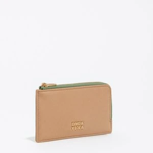 Portmonetka z etui na karty nylon piaskowa BIMBA Y LOLA