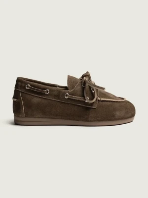 Posa loafersy damskie zamszowe Boat Loafer