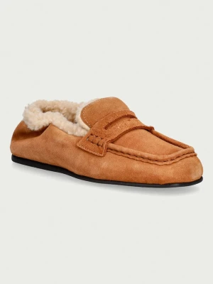 Posa mokasyny damskie zamszowe Penny Loafer brązowy