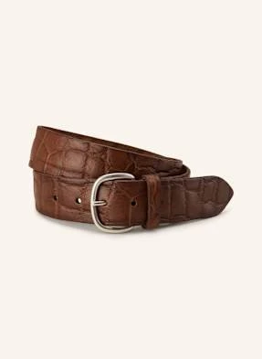 Post & Co Pasek Skórzany beige