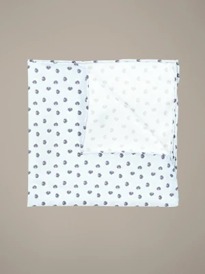 Poszetka Błękitna Jedwabna Wzór Lancerto