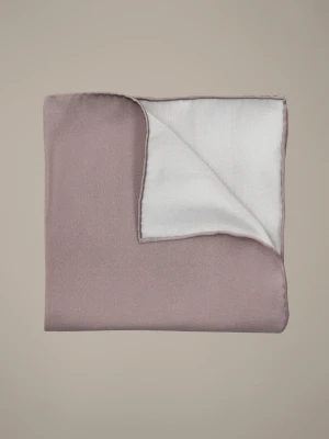 Poszetka Brudnoróżowa Jedwabna Gładka Lancerto