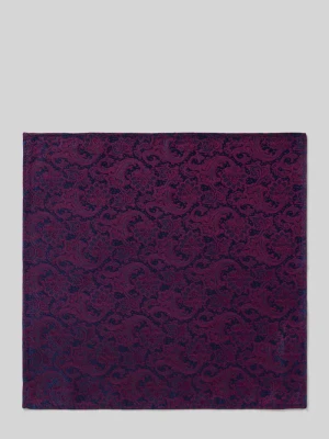 Poszetka jedwabna ze wzorem na całej powierzchni Monti