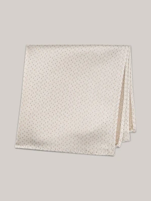 Poszetka w kolorze écru z beżem we wzór Joop