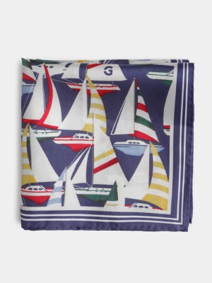 Poszetka we wzór marynistyczny 00073B70NLA Giacomo Conti