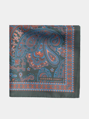 Poszetka we wzór paisley 00103A99PLA Giacomo Conti