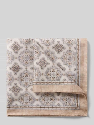 poszetka z dodatkiem jedwabiu model 'Ornament' Verugia