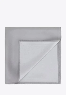 Poszetka z jedwabiu jednokolorowa srebrna Wittchen