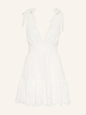 Poupette St Barth Sukienka Plażowa Cara Z Koronki weiss
