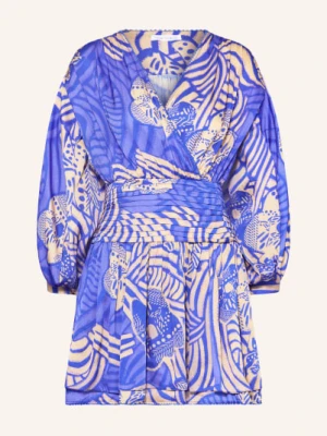 Poupette St Barth Sukienka Plażowa Colleen O Kroju Kopertowym blau