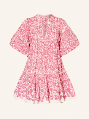 Poupette St Barth Sukienka Plażowa Cruz pink