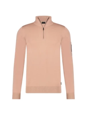 Powder Pink Halfzip Sweater Saint Steve