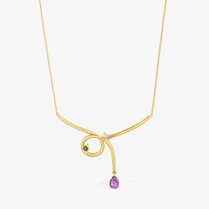 Powlekany 18-Karatowym Złotem Naszyjnik Łańcuszkowy Z Kamieniami Szlachetnymi Tous Lio - Tous Rozmiar