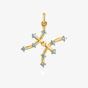 Powlekany 18-Karatowym Złotem Wisiorek Z Rybami I Topazem Tous Zodiaco - Tous