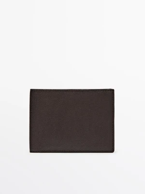 Poziomy Portfel Ze Skóry Nappa - Brązowy - - Massimo Dutti - Mężczyzna