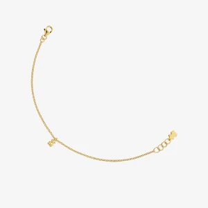 Pozłacana 18-Karatowym Złotem Srebrna Bransoletka Bold Bear Z Łańcuszka, Z Okrągłymi Pierścionkami - Tous Rozmiar