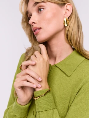 Pozłacane kolczyki w kształcie kropli TARANKO