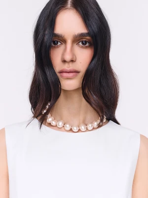 Pozłacany naszyjnik z naturalnych pereł TARANKO