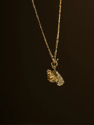 Pozłacany naszyjnik z zawieszką na grubym łańcuszku TARANKO