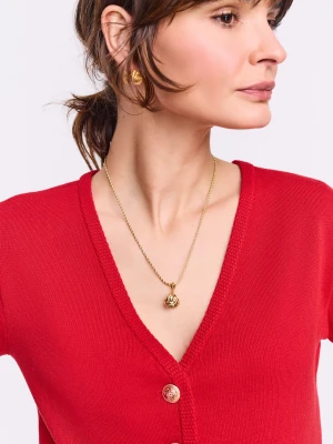 Pozłacany naszyjnik z zawieszką w formie supełka TARANKO