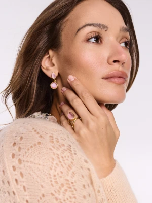 Pozłacany pierścionek z kamieniem kocie oko TARANKO